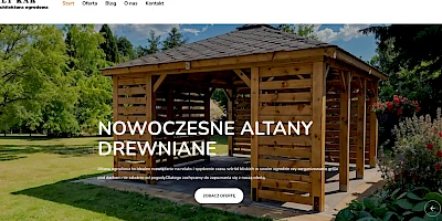 Eleganckie altany drewnine